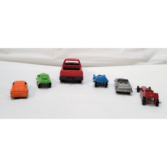 Lot of 6 Vintage Metal Tootsie Toy Die Cast Cars Fiat Dragster Pontiac S-10 More - Picture 3 of 6